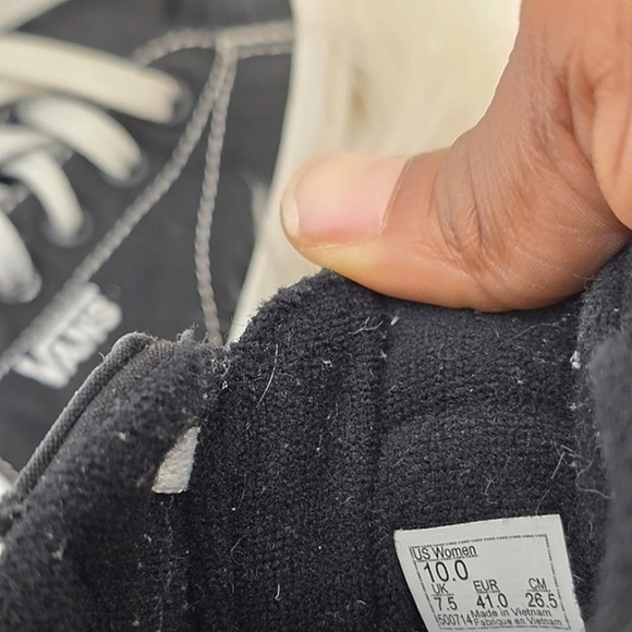 Van's Seldan Black Slip On Sneakers Size 10 - Picture 7 of 7